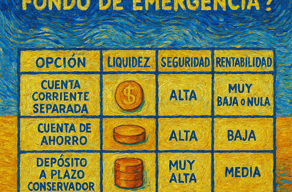 ¿Dónde guardar tu fondo de emergencia? Comparativa de opciones seguras y líquidas
